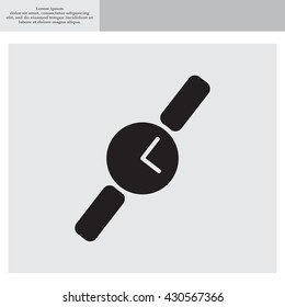 Wristwatch vector icon