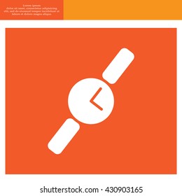 Wristwatch vector icon