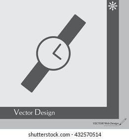Wristwatch vector icon