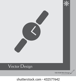 Wristwatch vector icon