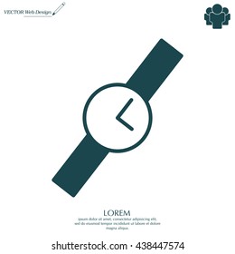 Wristwatch vector icon
