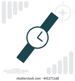 Wristwatch vector icon