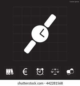 Wristwatch vector icon