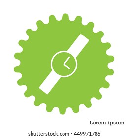 Wristwatch vector icon