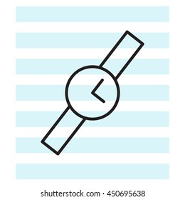 Wristwatch vector icon