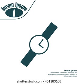 Wristwatch vector icon