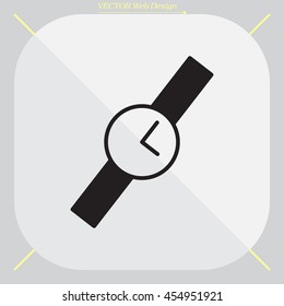 Wristwatch vector icon