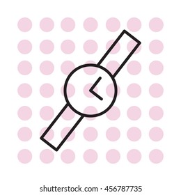 Wristwatch vector icon