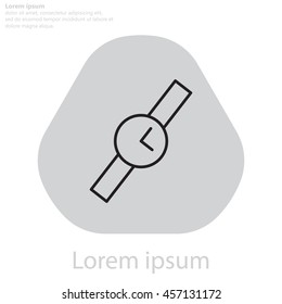 Wristwatch vector icon