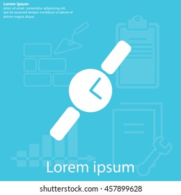 Wristwatch vector icon