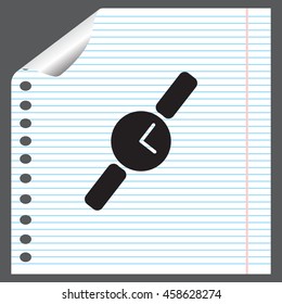 Wristwatch vector icon