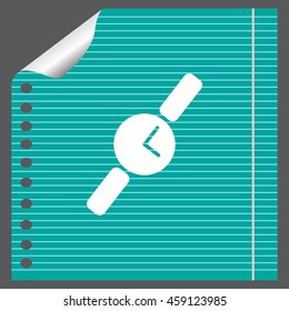 Wristwatch vector icon