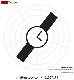 Wristwatch vector icon