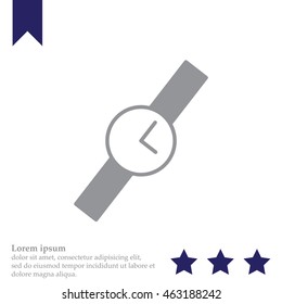 Wristwatch vector icon