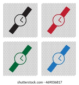 Wristwatch vector icon