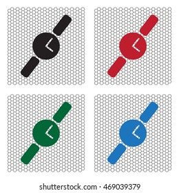 Wristwatch vector icon