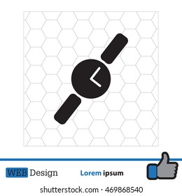 Wristwatch vector icon