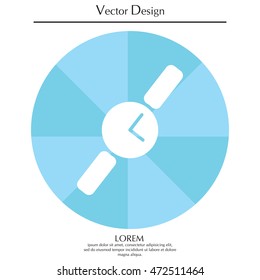 Wristwatch vector icon