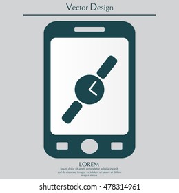 Wristwatch vector icon