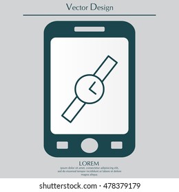 Wristwatch vector icon