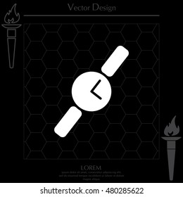 Wristwatch vector icon