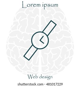 Wristwatch vector icon