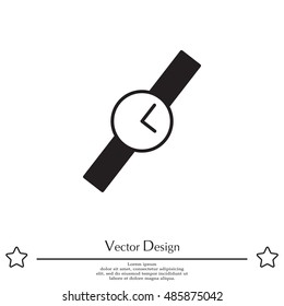 Wristwatch vector icon