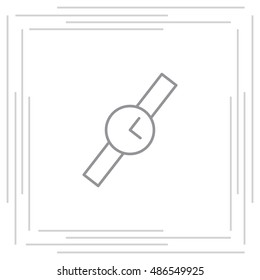 Wristwatch vector icon