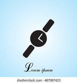 Wristwatch vector icon