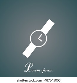 Wristwatch vector icon