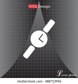 Wristwatch vector icon