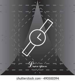 Wristwatch vector icon
