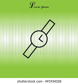 Wristwatch vector icon