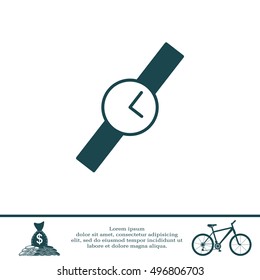 Wristwatch vector icon