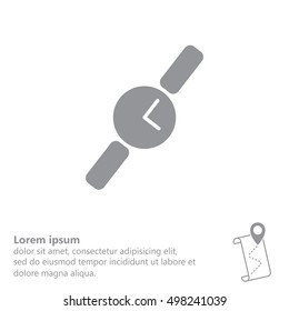 Wristwatch vector icon