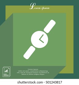 Wristwatch vector icon