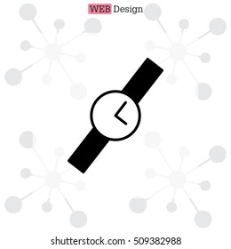 Wristwatch vector icon