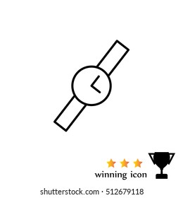 Wristwatch vector icon