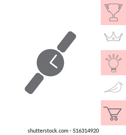 Wristwatch vector icon