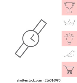 Wristwatch vector icon