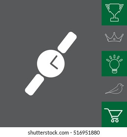 Wristwatch vector icon
