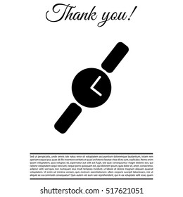 Wristwatch vector icon