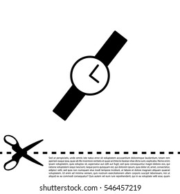 Wristwatch vector icon