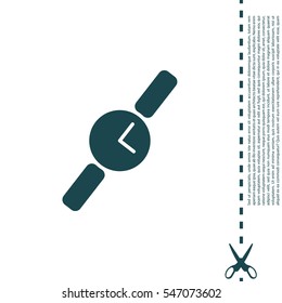 Wristwatch vector icon
