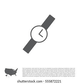 Wristwatch vector icon