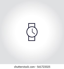 Wristwatch Vector Icon.