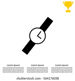 Wristwatch vector icon