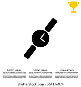 Wristwatch vector icon