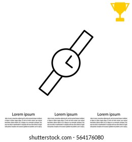 Wristwatch vector icon