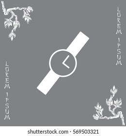 Wristwatch vector icon
